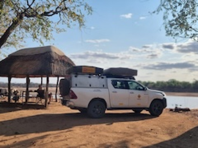 Roof top tent camping Wildlife Camp, South Luangwa