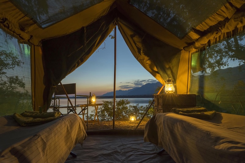 Robins Camp Pool Area, Western Hwange National Park, Zimbabwe